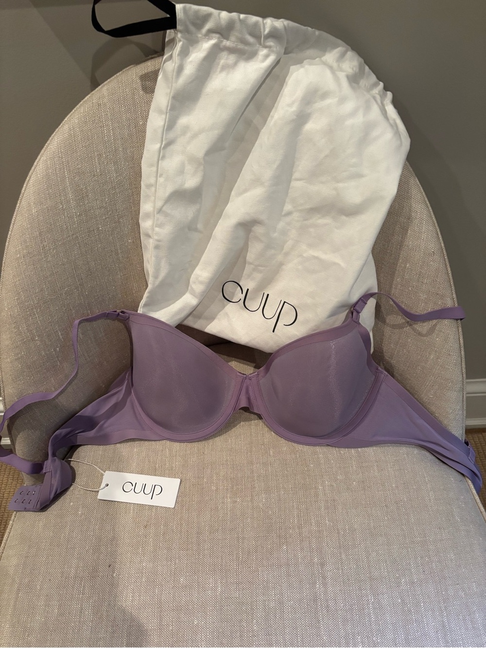 NWT CUUP Amethyst/Lilac Underwire Mesh Bra